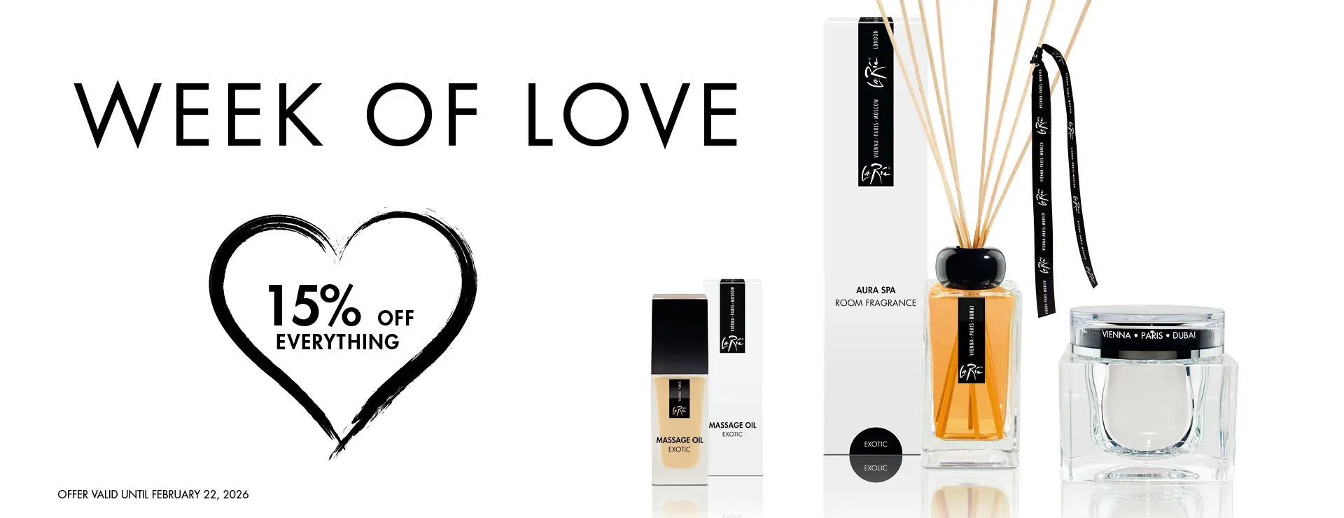 La Ric celebrates the week of love with 15% off everything